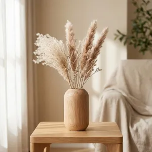 Japanese Wooden Flower Vase — view 3