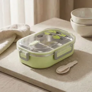 Kawaii Japanese Bento Box in Stainless Steel — view 1