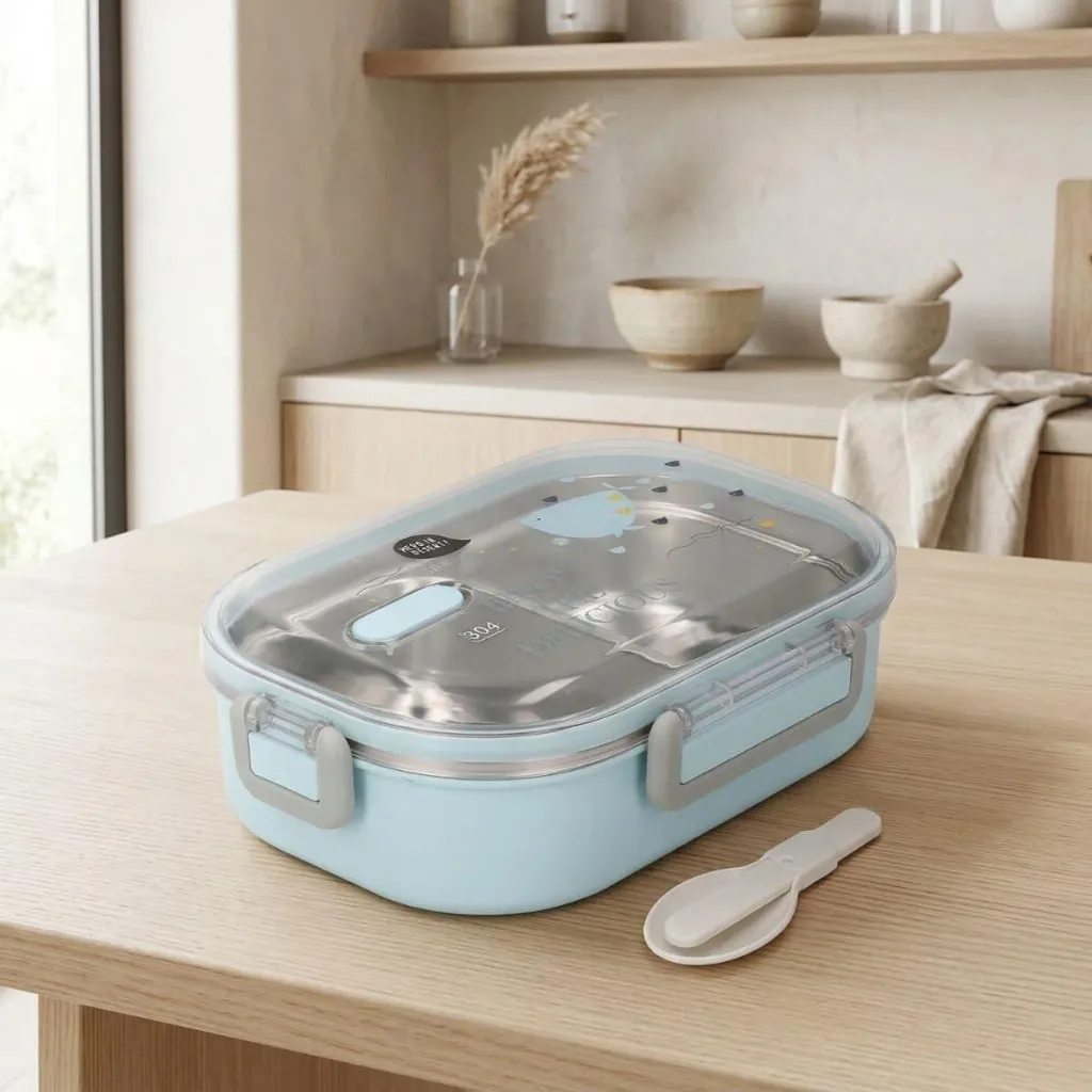 Kawaii Japanese Bento Box in Stainless Steel — a piece designed for serenity