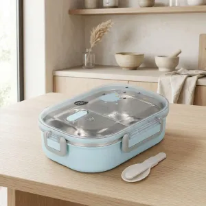 Kawaii Japanese Bento Box in Stainless Steel — view 2