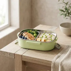 Kawaii Japanese Bento Box in Stainless Steel — view 4