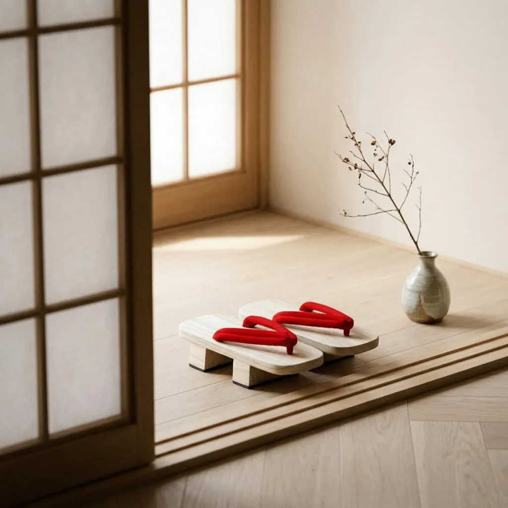 Light Wood Japanese-Style Geta Sandals — flexible, beautiful styling