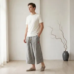 Men's 7/8 Japanese-Style Pants for Everyday Comfort — view 1
