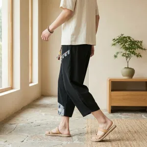 Men's 7/8 Patchwork Japanese Pants — view 4