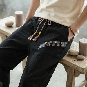 Men's 7/8 Patchwork Japanese Pants — view 5