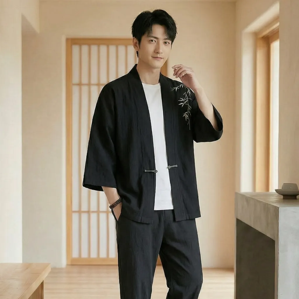 Men's Cotton Haori Jacket