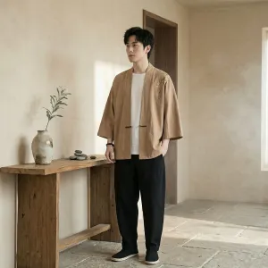 Men's Cotton Haori Jacket — view 2