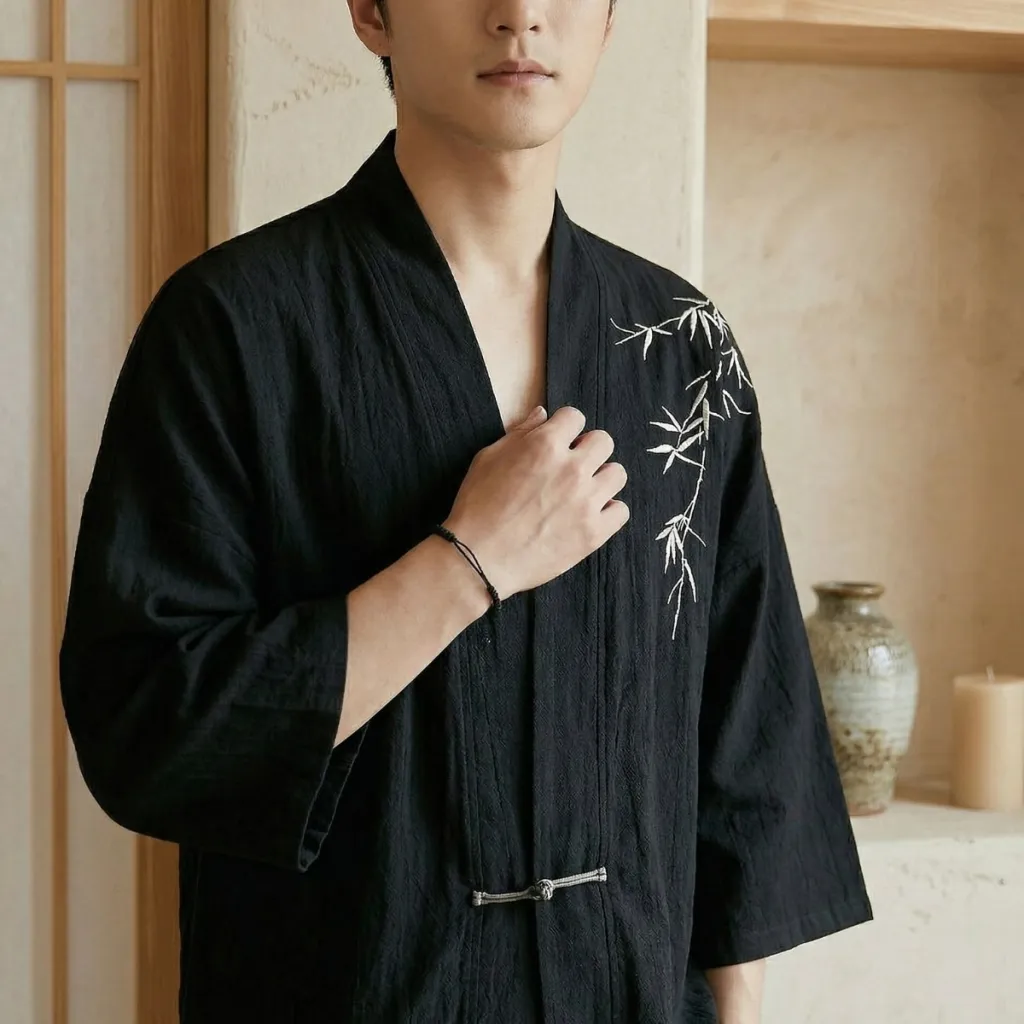 Men's Cotton Haori Jacket — where minimalism meets durability
