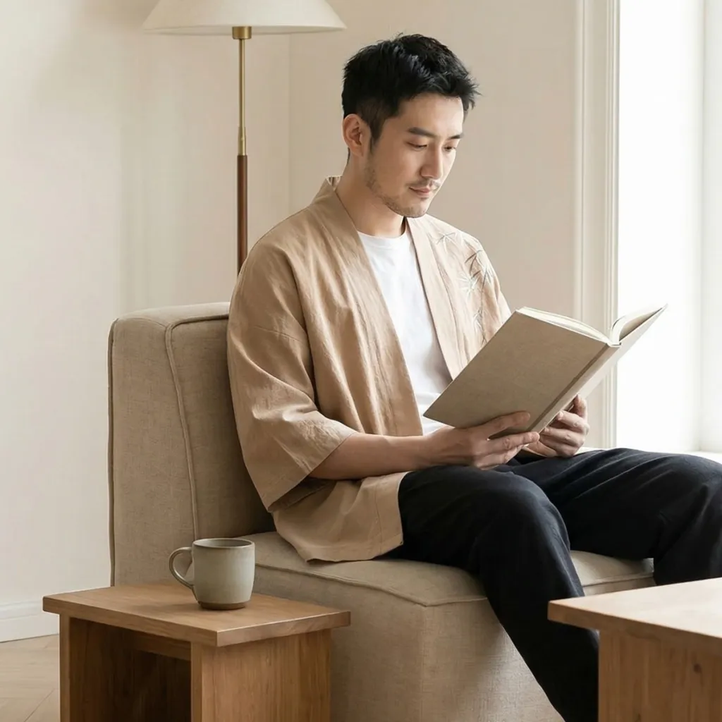 Men's Cotton Haori Jacket — flexible, beautiful styling