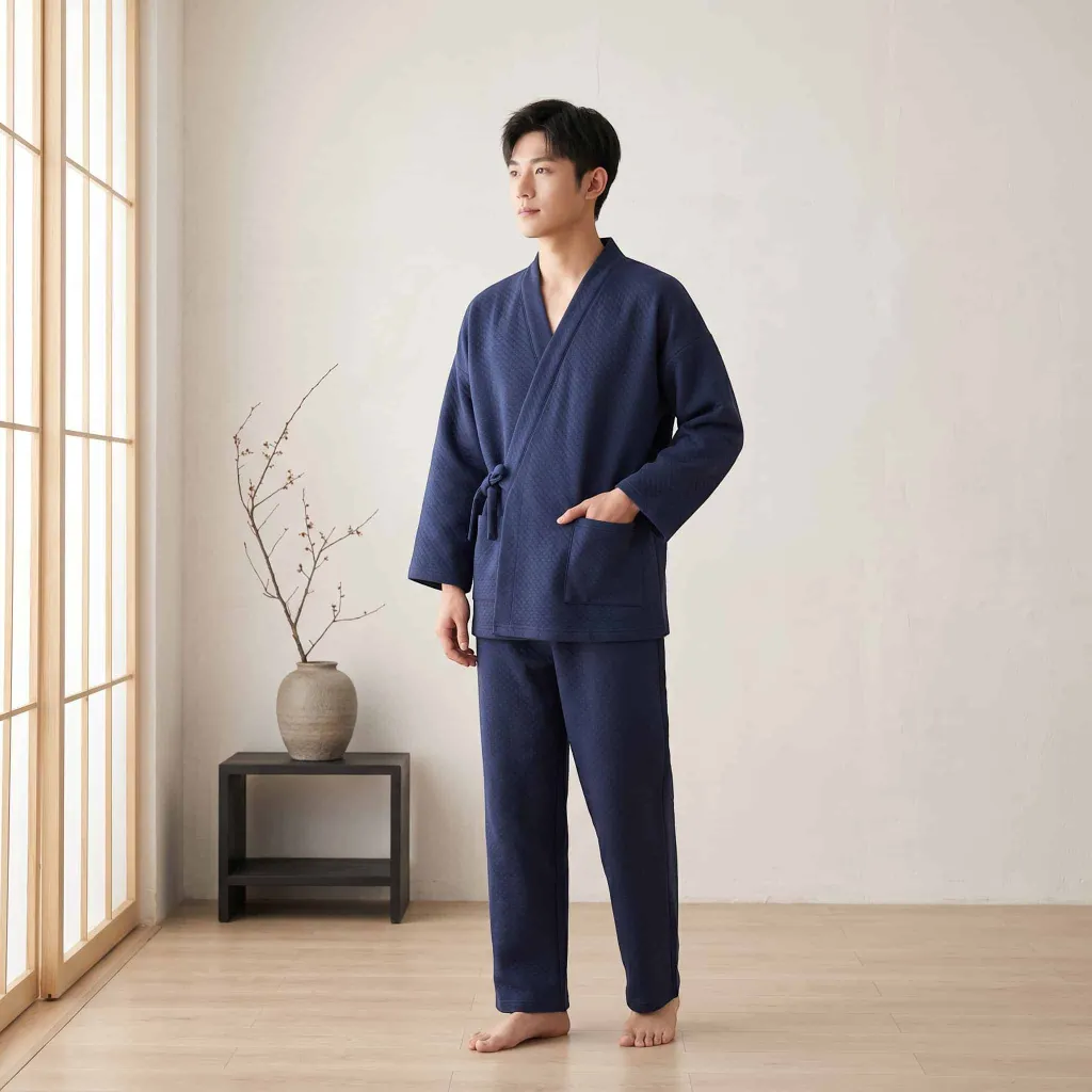 Men's Fleece-Lined Winter Jinbei