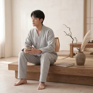 Men's Fleece-Lined Winter Jinbei — view 3