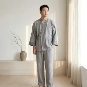 Men's Gray Mid-Season Jinbei — view 3