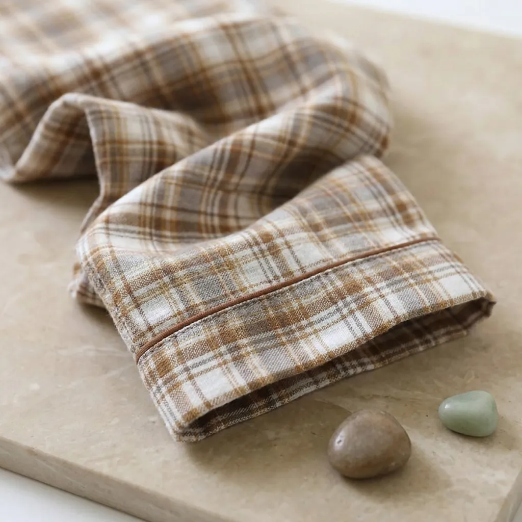 Men's Japanese Check Pajama Set — where minimalism meets durability