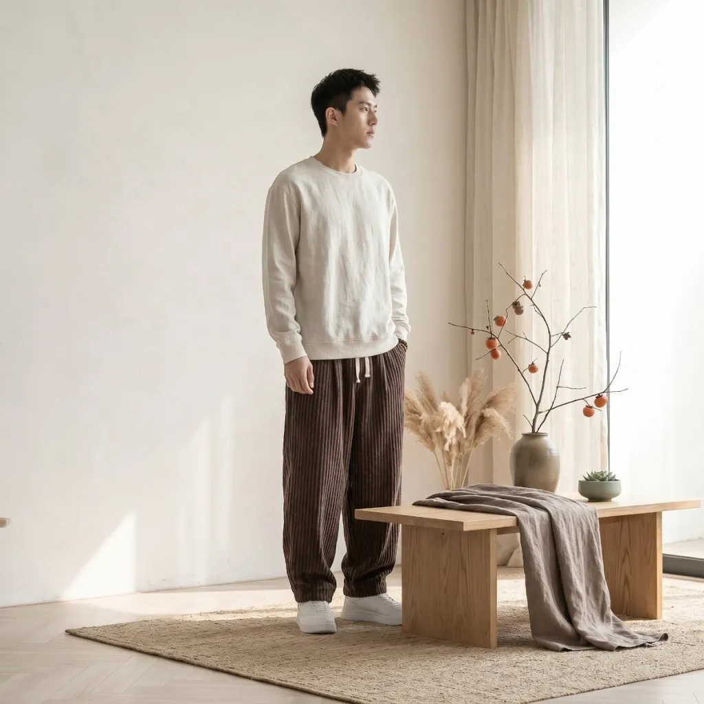 Men's Japanese Corduroy Pants — flexible, beautiful styling