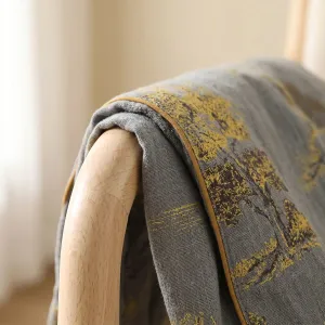 Men's Japanese Landscape Print Jinbei — view 4