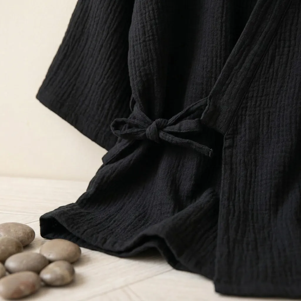 Men's Lightweight Textured Cotton Jinbei — flexible, beautiful styling