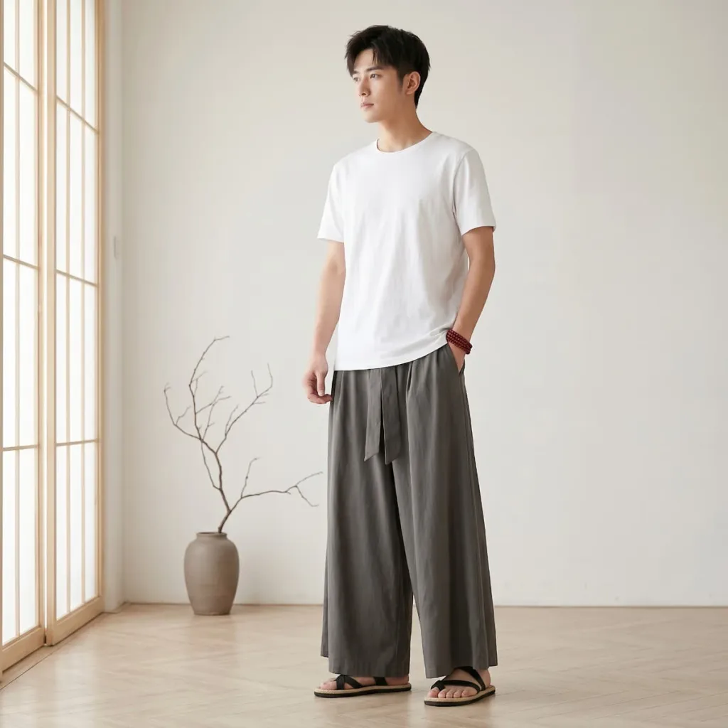 Men's Modern Samue-Style Japanese Pants