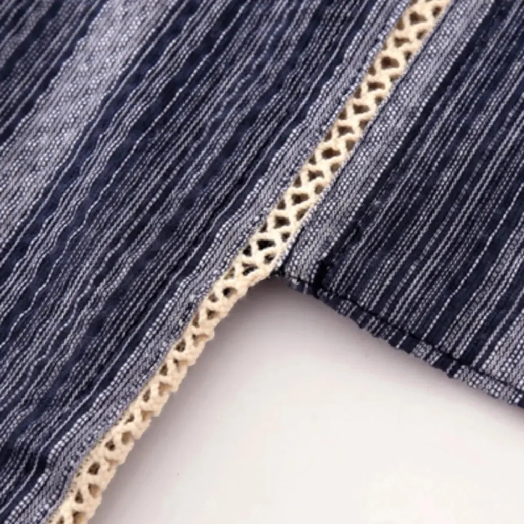 Men's Oversized Striped Cotton Jinbei — flexible, beautiful styling