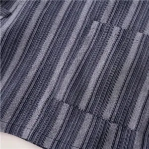 Men's Oversized Striped Cotton Jinbei — view 5