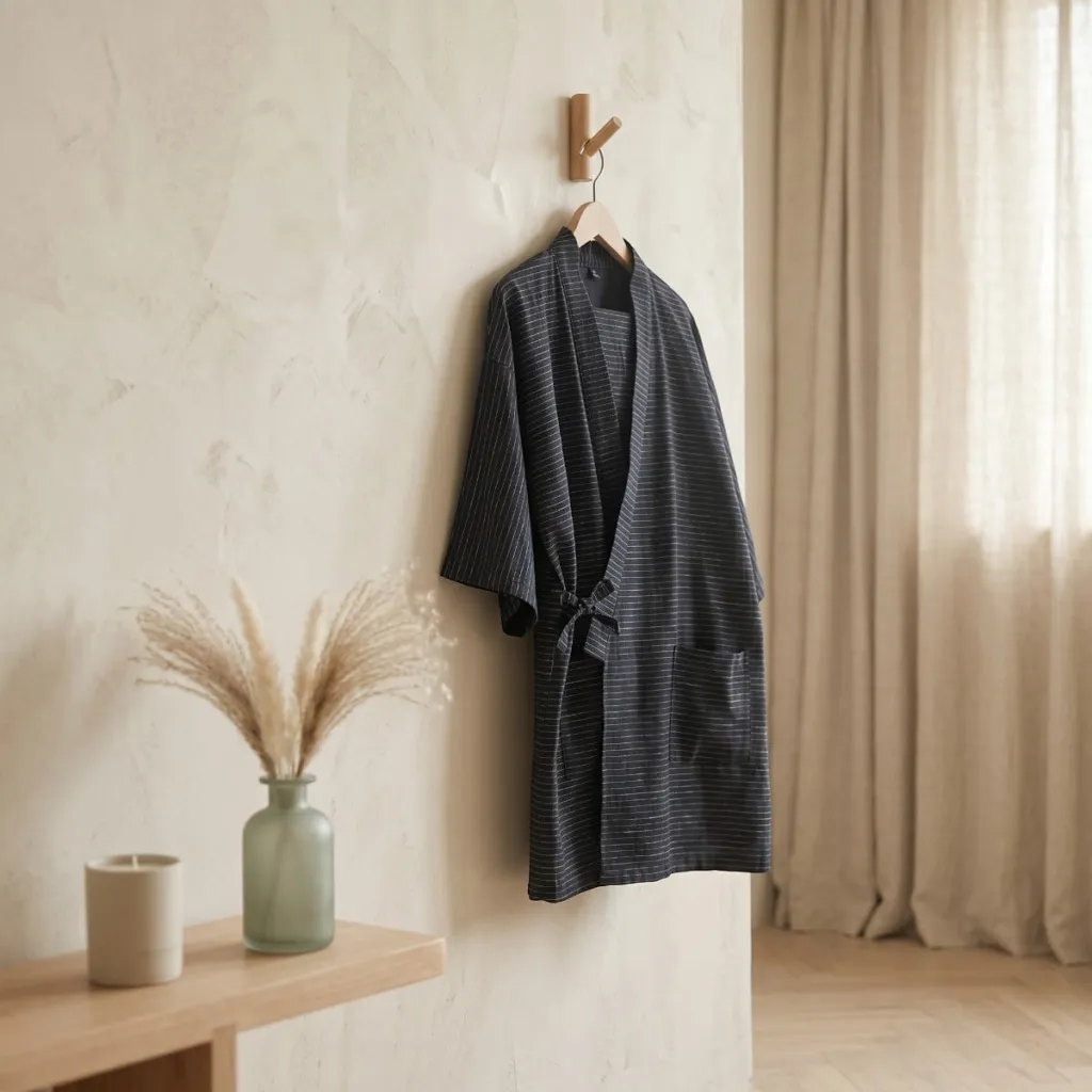 Men's Textured Short-Sleeve Jinbei Set — a piece designed for serenity