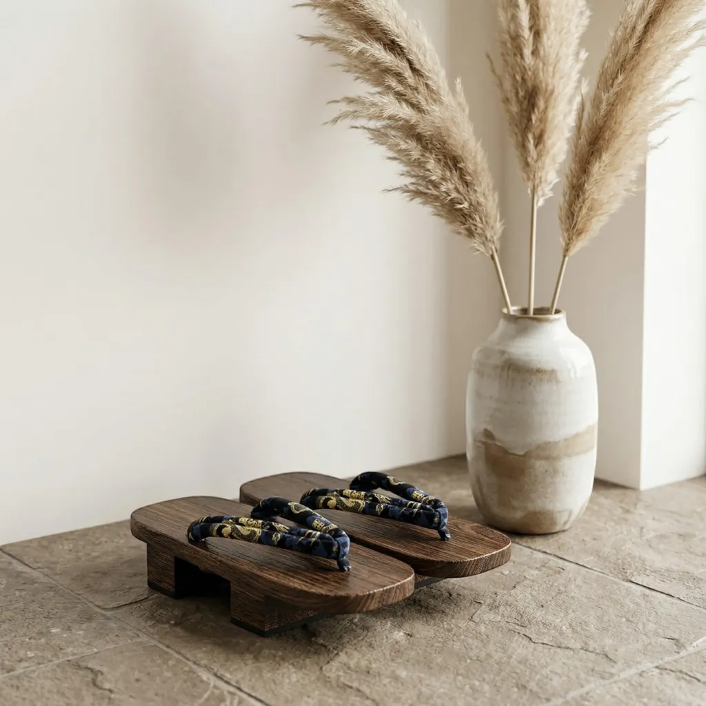 Men's Traditional Two-Tooth Wood Geta Sandals — where minimalism meets durability