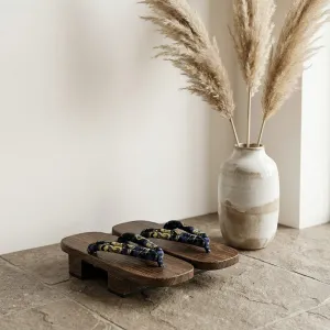Men's Traditional Two-Tooth Wood Geta Sandals — view 3
