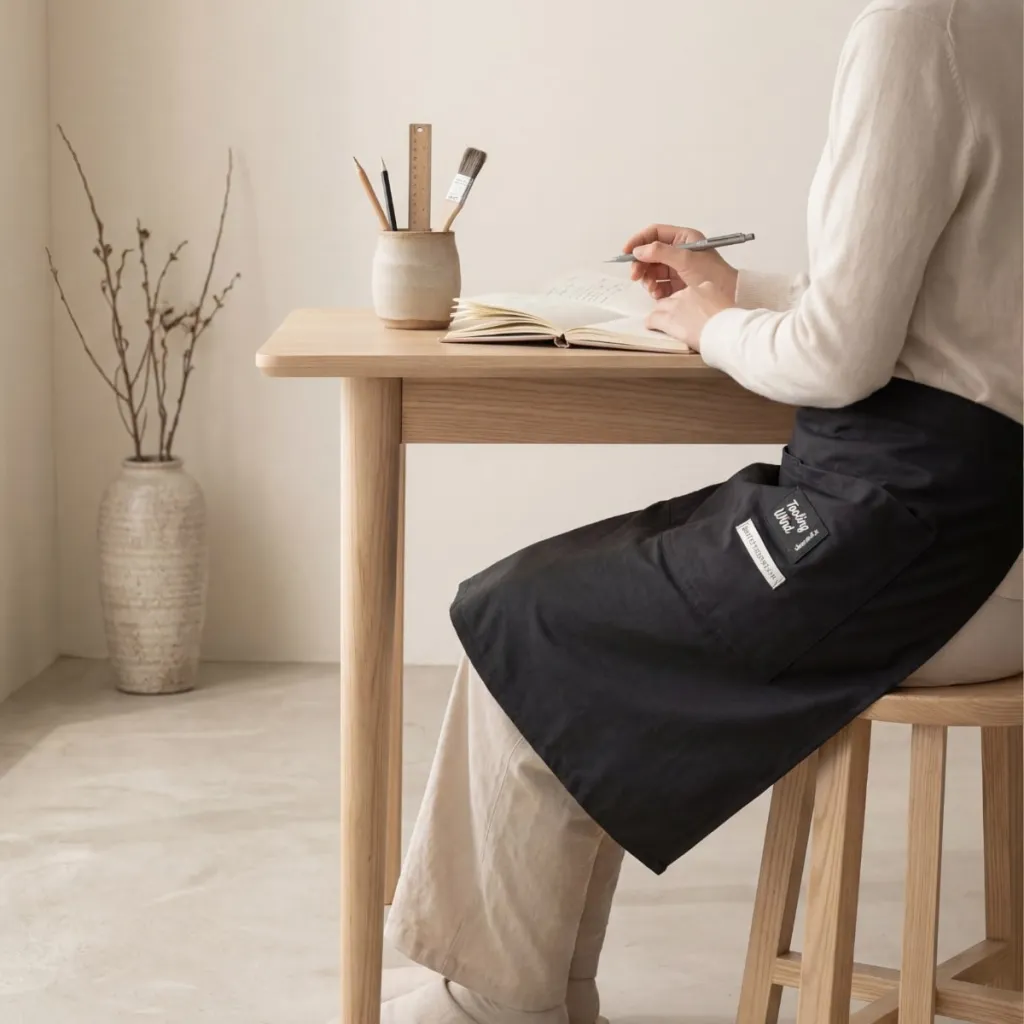 Mid-Length Japanese Apron — where minimalism meets durability