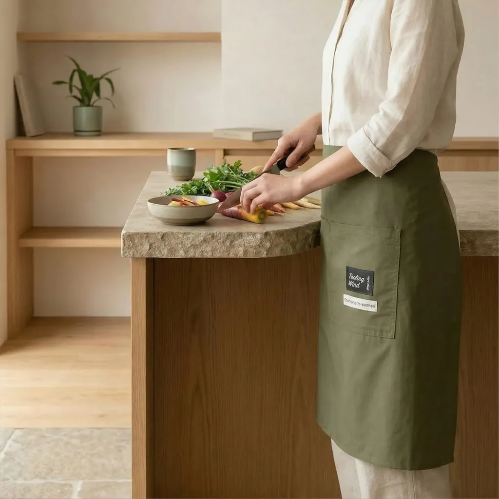 Mid-Length Japanese Apron — flexible, beautiful styling