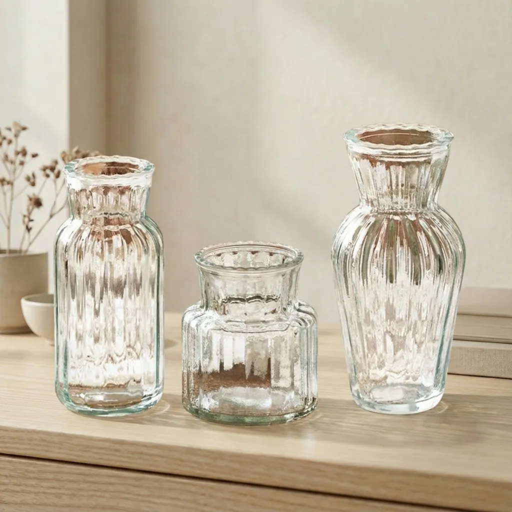 Mini Japandi Sculpted Glass Vase — where minimalism meets durability