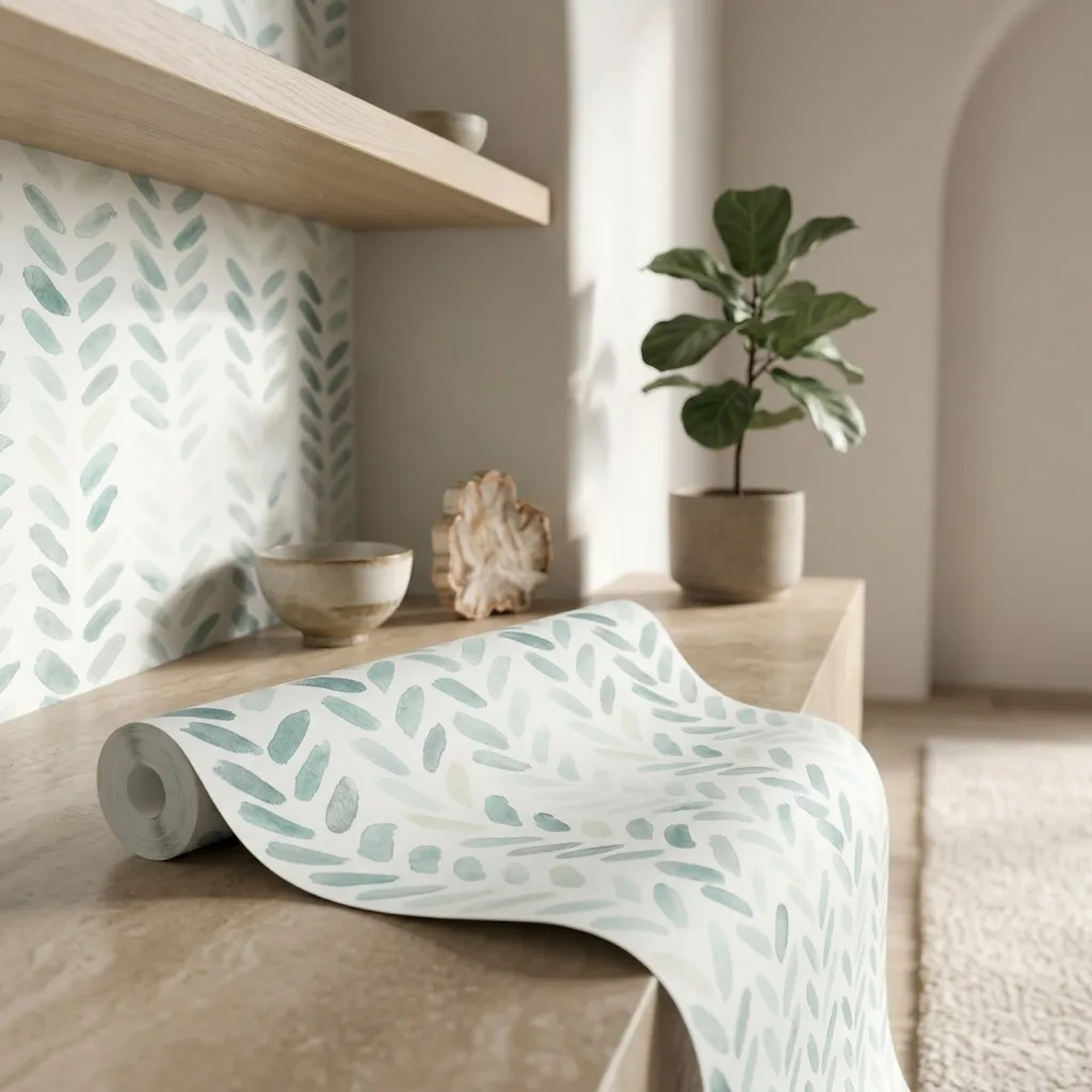 Minimalist Botanical Japanese Wallpaper — flexible, beautiful styling