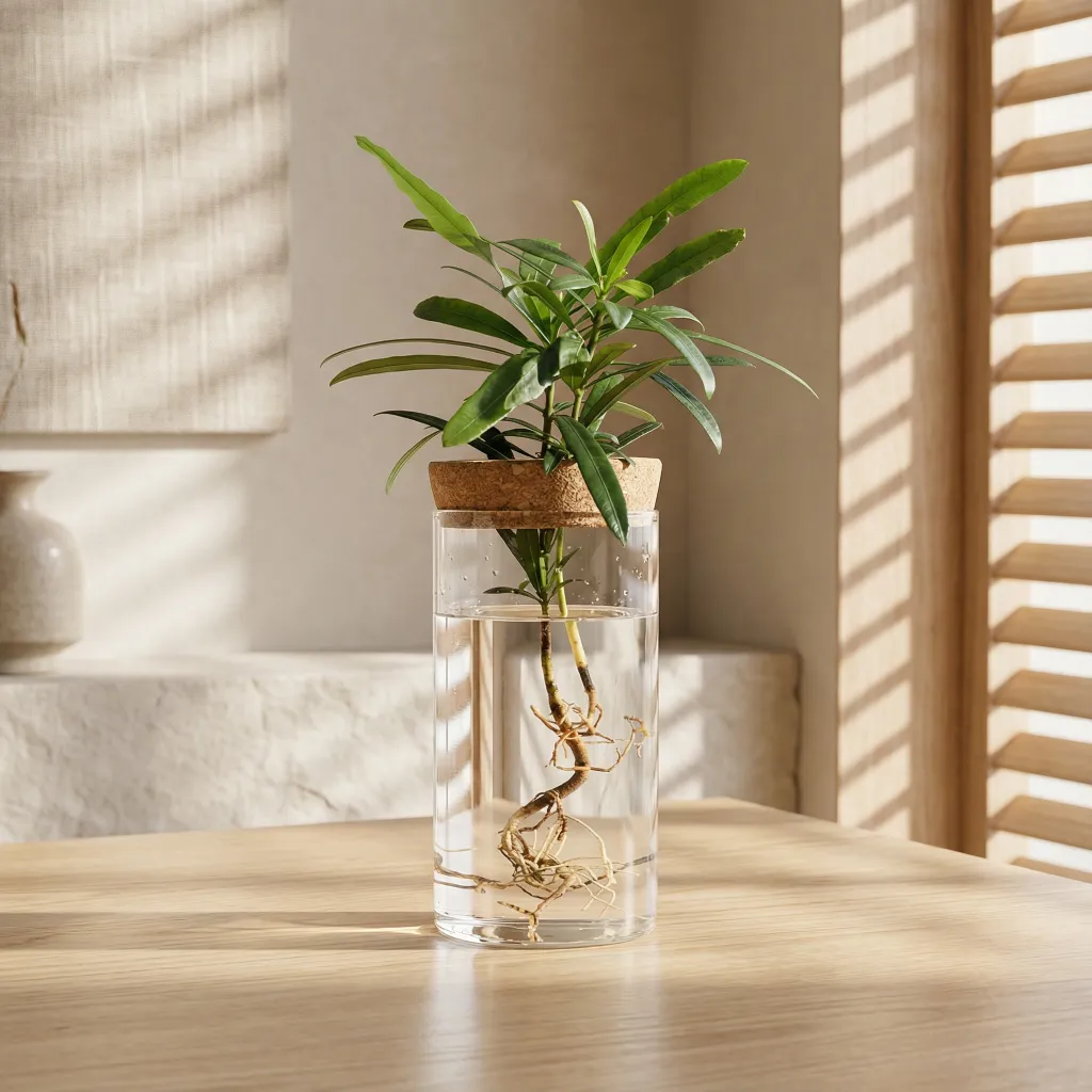 Minimalist Hydroponic Glass Vase