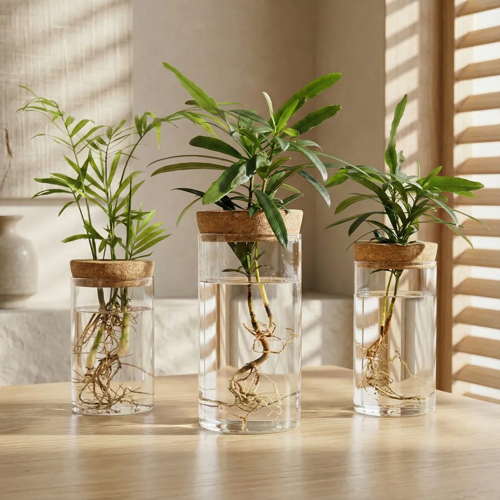 Minimalist Hydroponic Glass Vase — flexible, beautiful styling