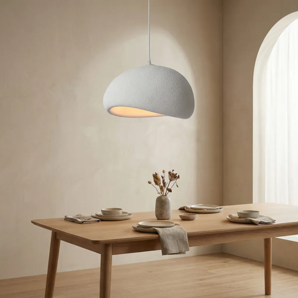 Minimalist Japandi Pendant Light with Soft Glow — a piece designed for serenity