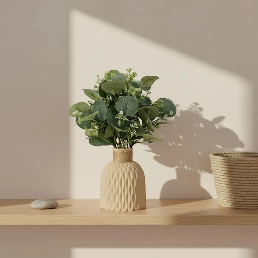 Minimalist Japandi Plastic Vase — a piece designed for serenity
