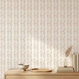 Minimalist Japanese Wallpaper with Chevron Pattern — view 2