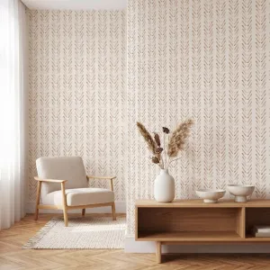 Minimalist Japanese Wallpaper with Chevron Pattern — view 4