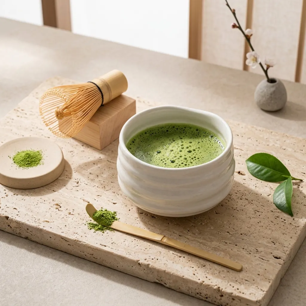 Minimalist White Ceramic Japanese Matcha Bowl — where minimalism meets durability
