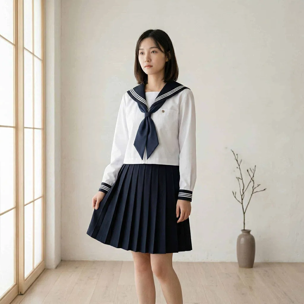Navy Japanese School Uniform for Girls