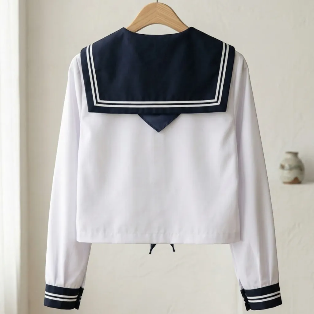 Navy Japanese School Uniform for Girls — where minimalism meets durability