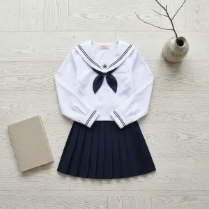 Navy Tie Japanese School Uniform for Girls — view 2