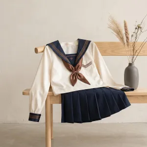 Neutral-Tone Japanese School Uniform for Girls — view 2