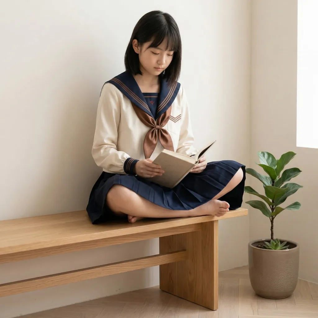 Neutral-Tone Japanese School Uniform for Girls — where minimalism meets durability
