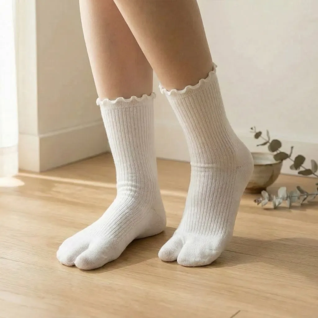 Ruffled Japanese Socks