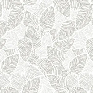 Self-Adhesive Japanese Wallpaper, Watercolor Leaf Print — view 4
