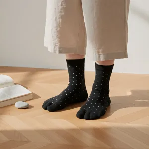 Set of 2 Pairs of Polka Dot Japanese Socks — view 4