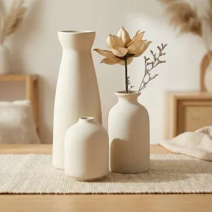 Set of 3 Modern Ceramic Vases — view 1