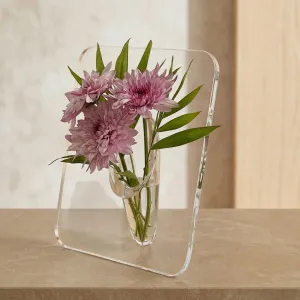 Square Transparent Acrylic Vase — view 5