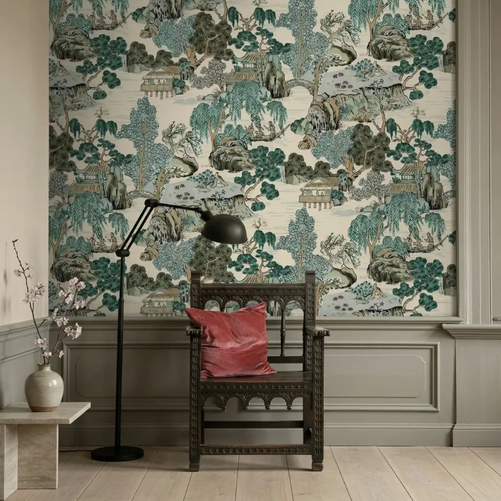 Traditional Japanese Landscape Wallpaper — flexible, beautiful styling