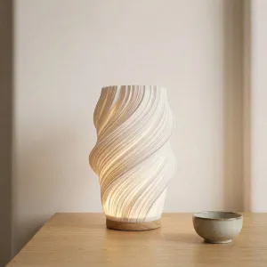 Twisted Japandi Table Lamp with Soft Light — view 1