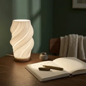 Twisted Japandi Table Lamp with Soft Light — view 2